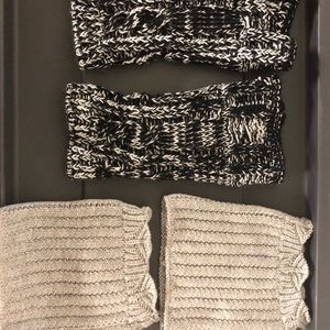 Steve Madden leg warmer-boot cuffs